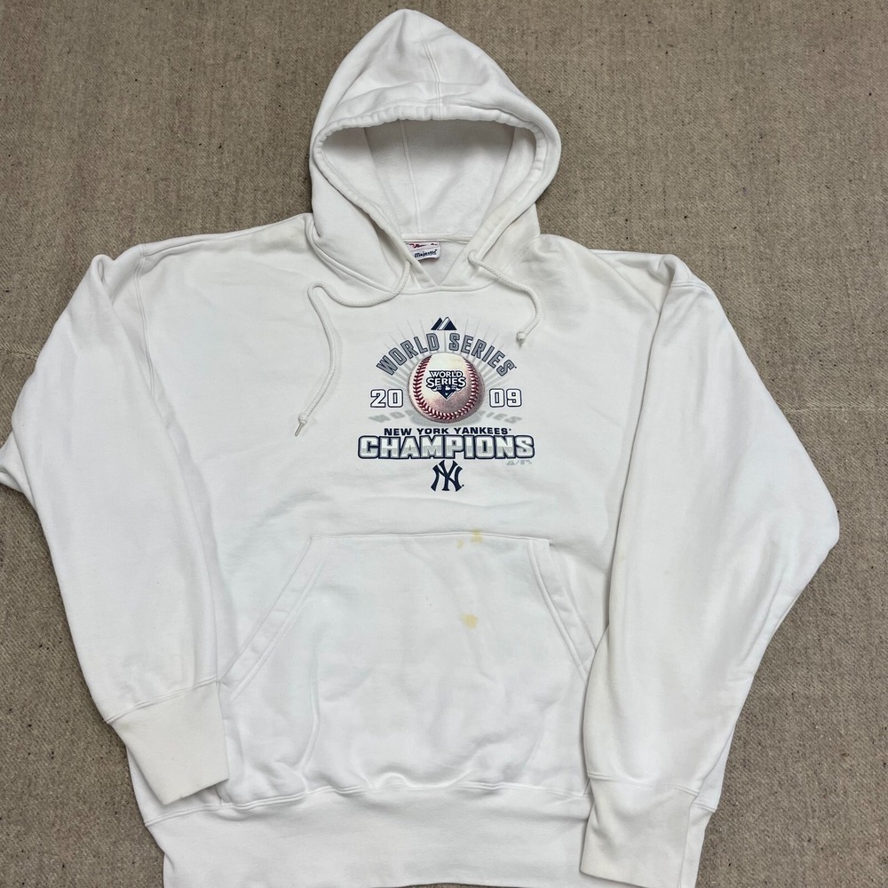 Vintage 2009 World Series Champions Hoodie Mens 2XL White 2000s Majestic